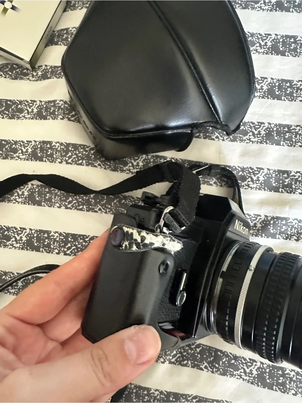 Vintage ‘93 Nikon EM 35mm Film Camera with 3 Lenses & Accessories